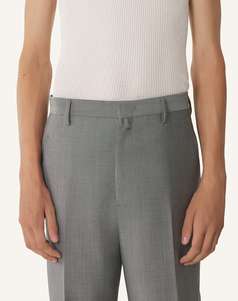 STRAIGHT-LEG MOHAIR WOOL PANTS 5