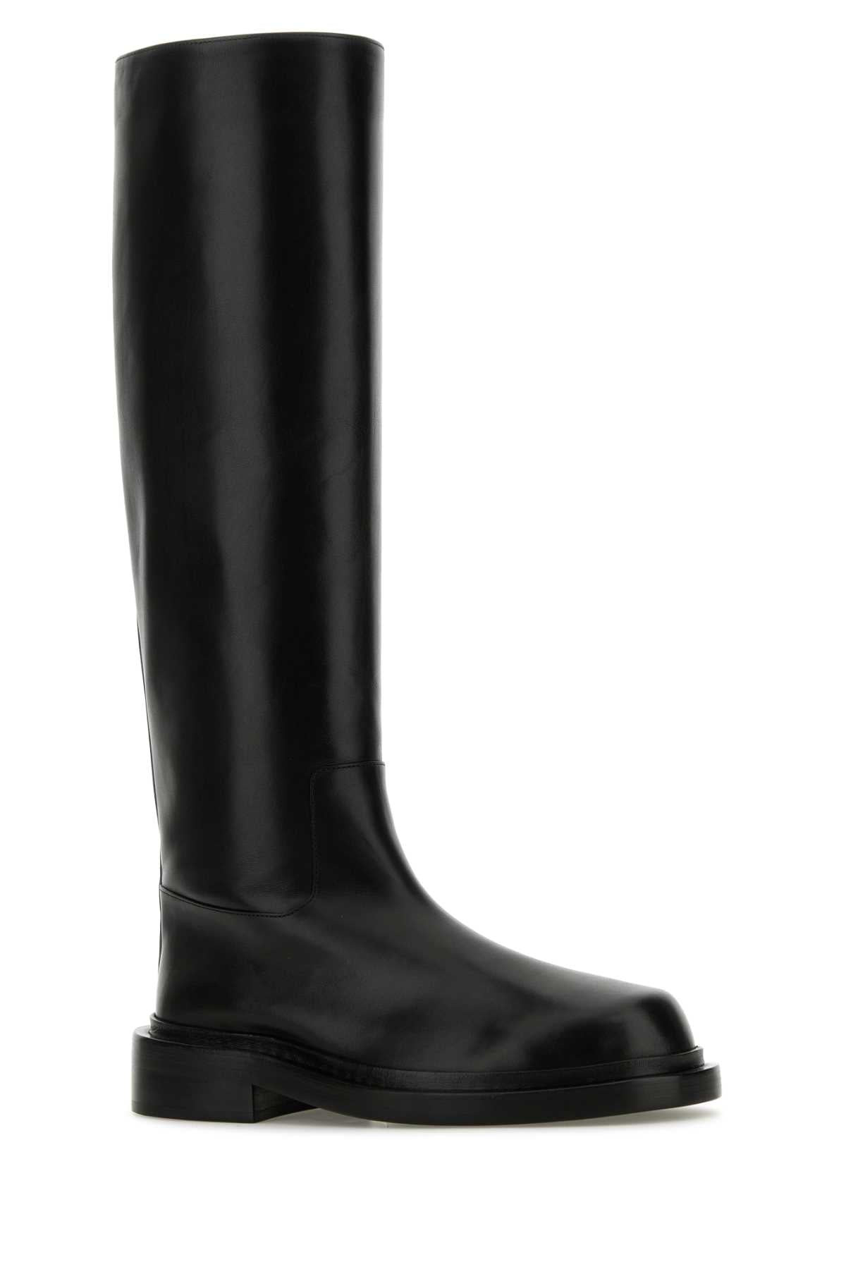 Jil Sander Women Black Leather Boots - 2
