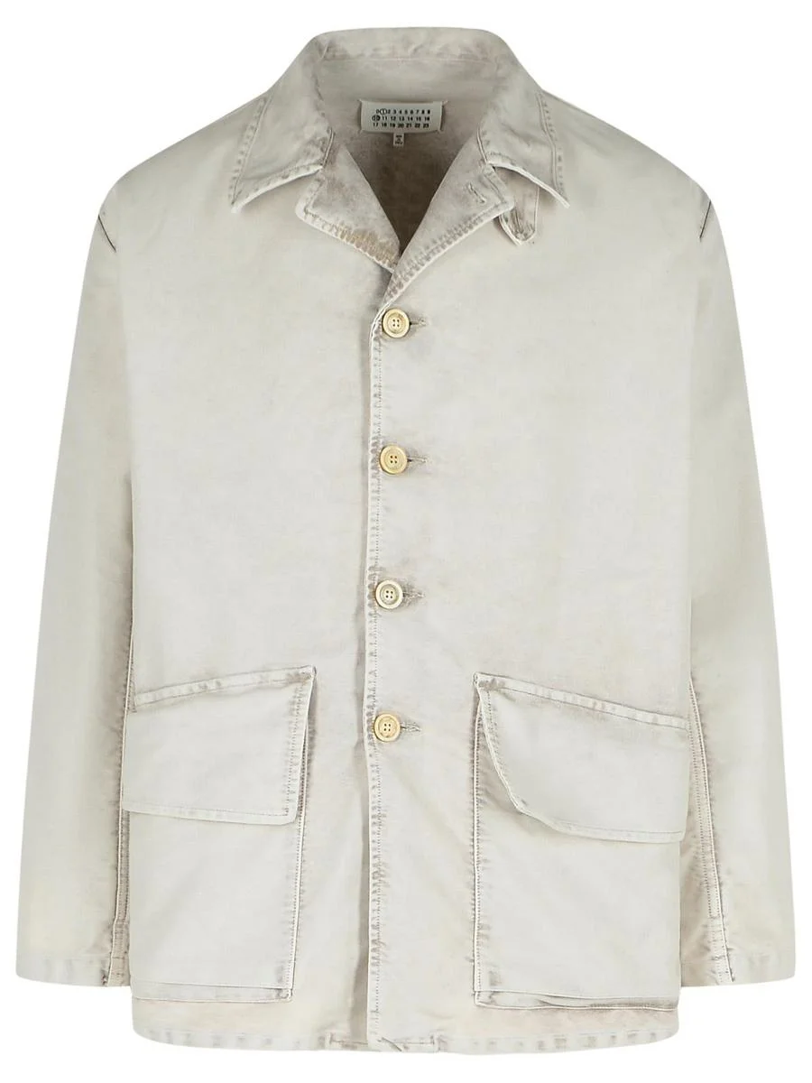Maison Margiela Gray Cotton Jacket - 1
