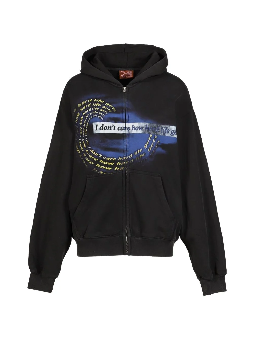 graphic-print zip-up hoodie - 1