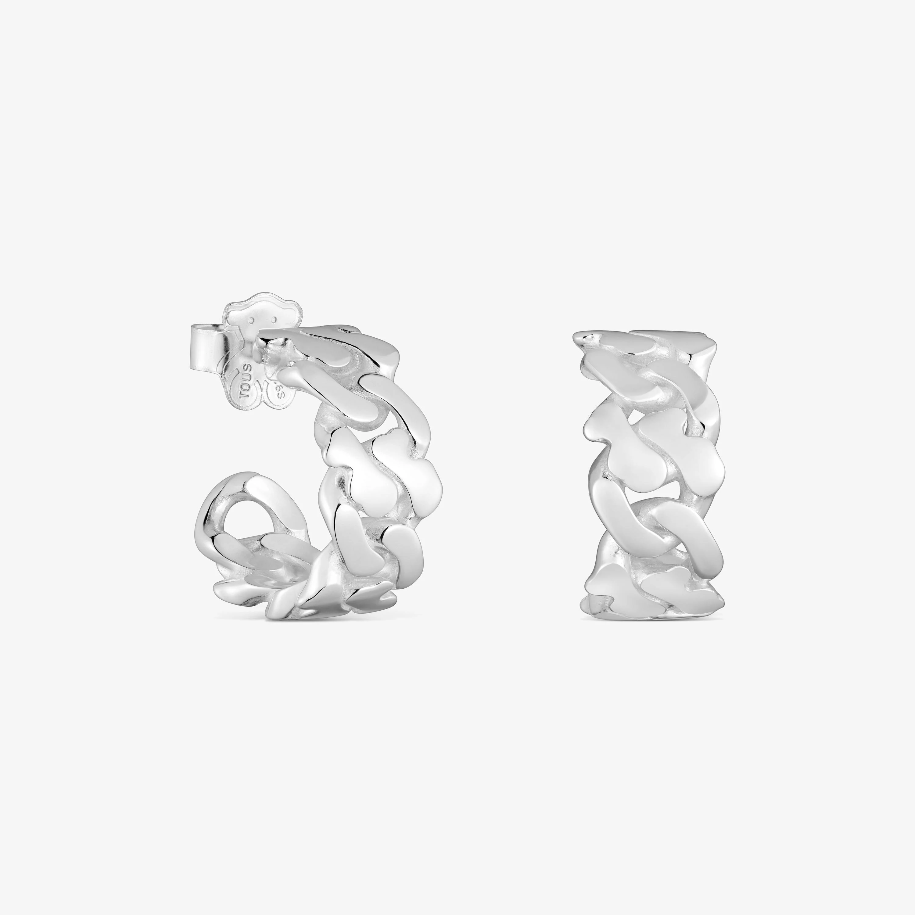 17 mm silver Hoop earrings TOUS Bear’s Chain - 1