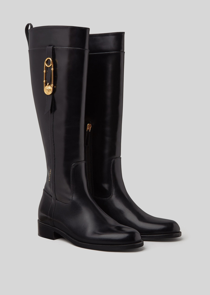 Safety Pin Flat Boots 3