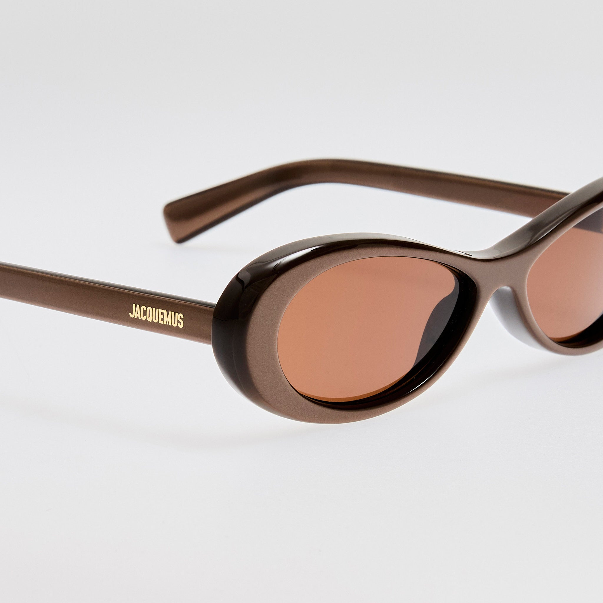 Nuvola Sunglasses in Metallic Brown - 4