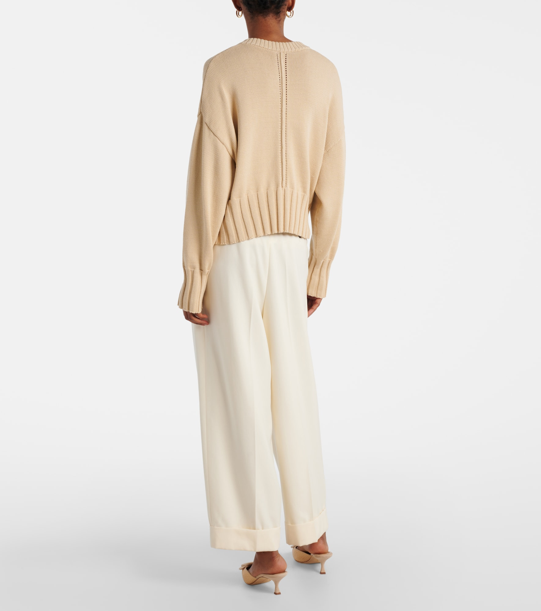 Cotton and silk-blend cardigan - 3