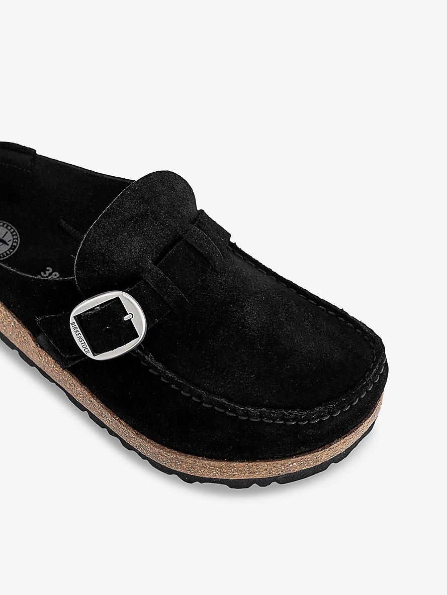 Buckley Square-Toe Suede Clogs - 5