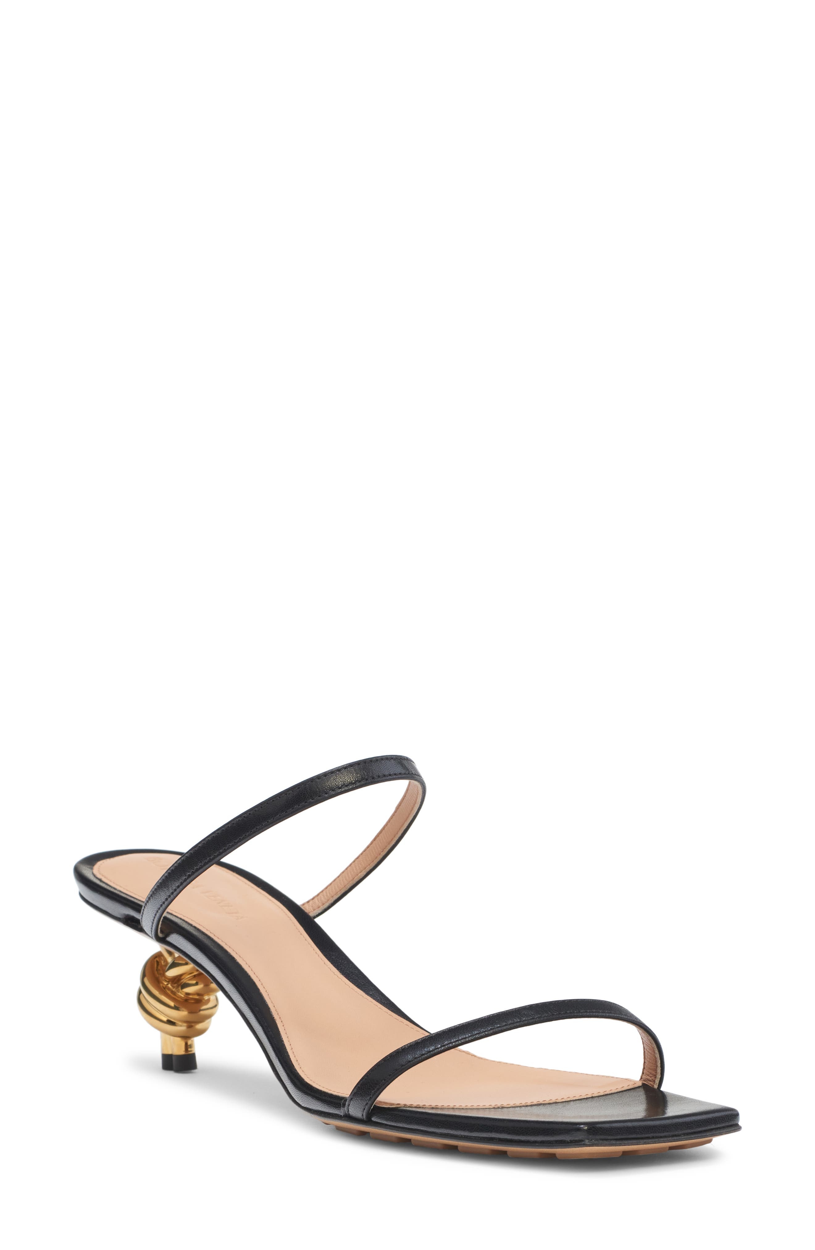 Knot Kitten Heel Slide Sandal - 1