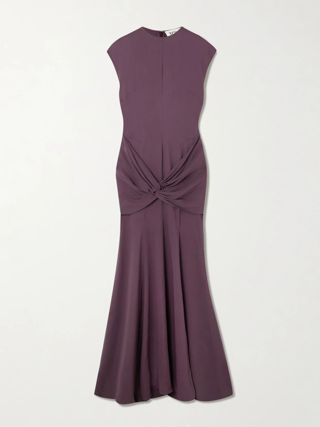 Ames Knotted Draped Stretch-jersey Maxi Dress - 1