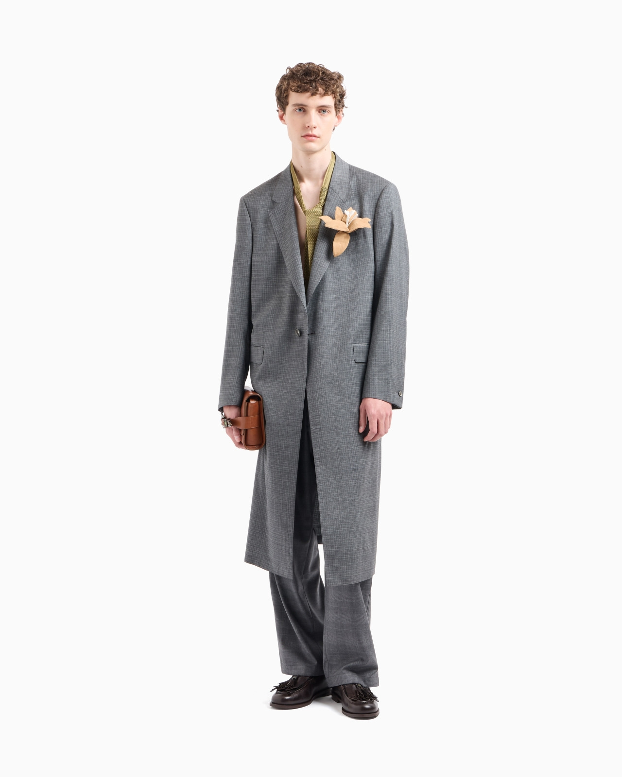 TROPICAL WOOL SINGLE-BREASTED OVERCOAT - 2