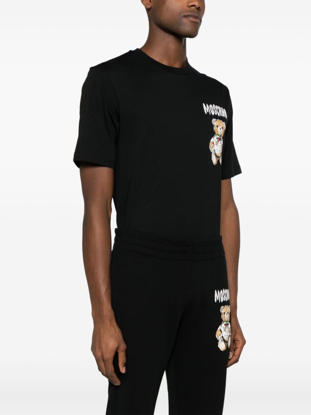 Teddy Bear-print tapered track pants - 3