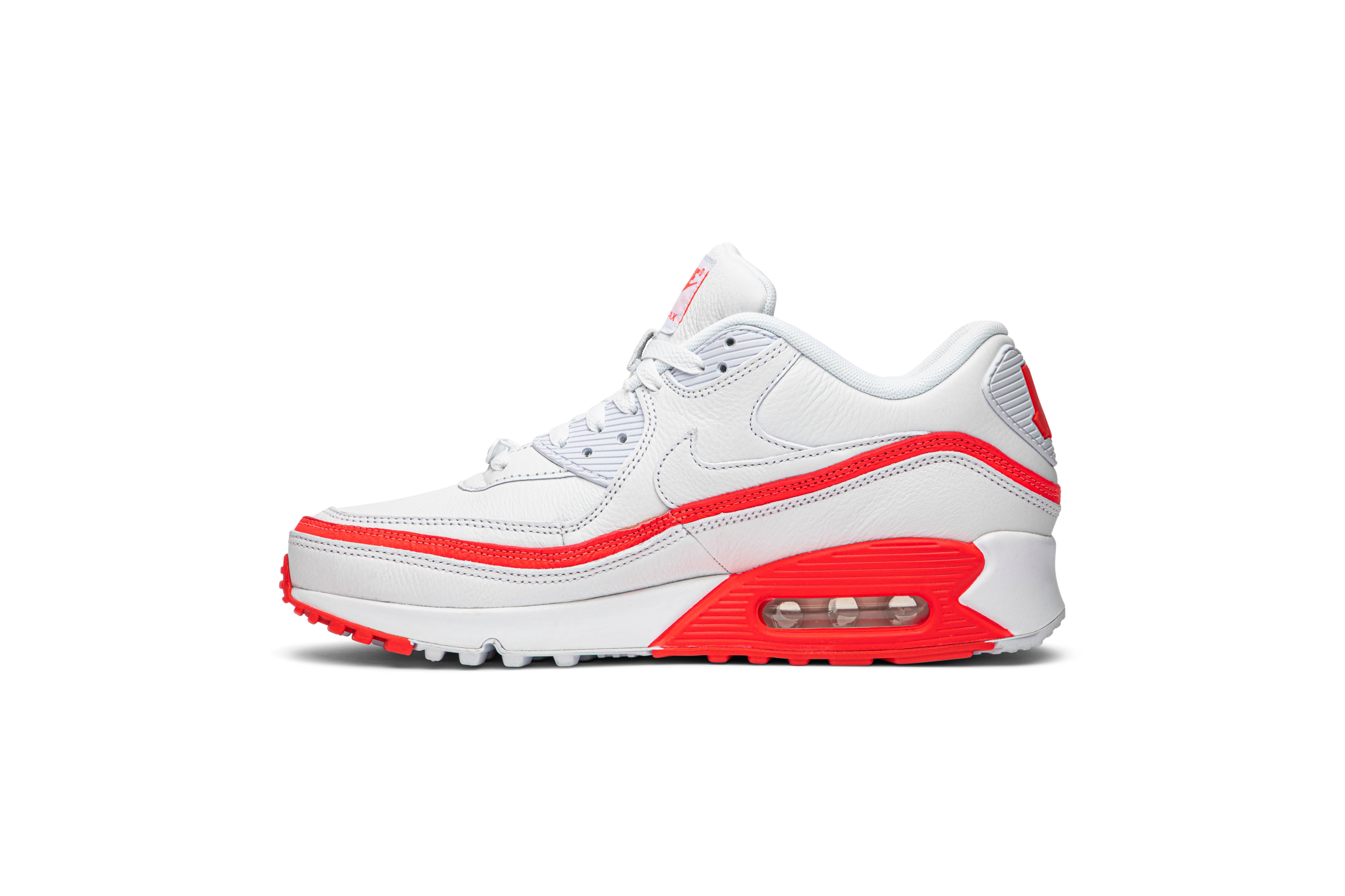 Undefeated x Air Max 90 'White Solar Red' - 3