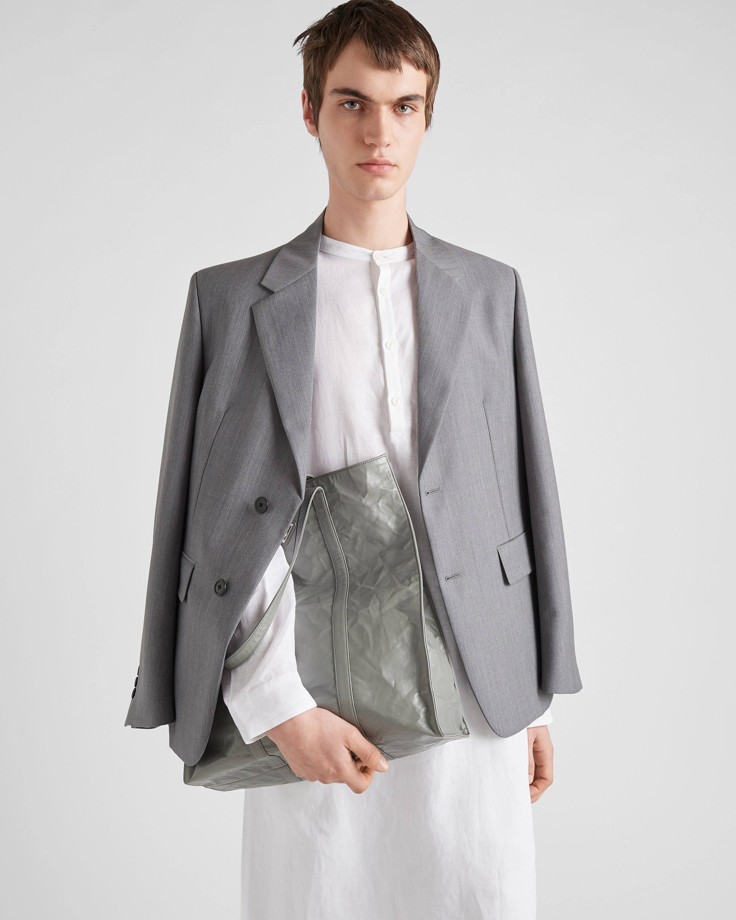 Single-breasted mohair wool jacket - 3