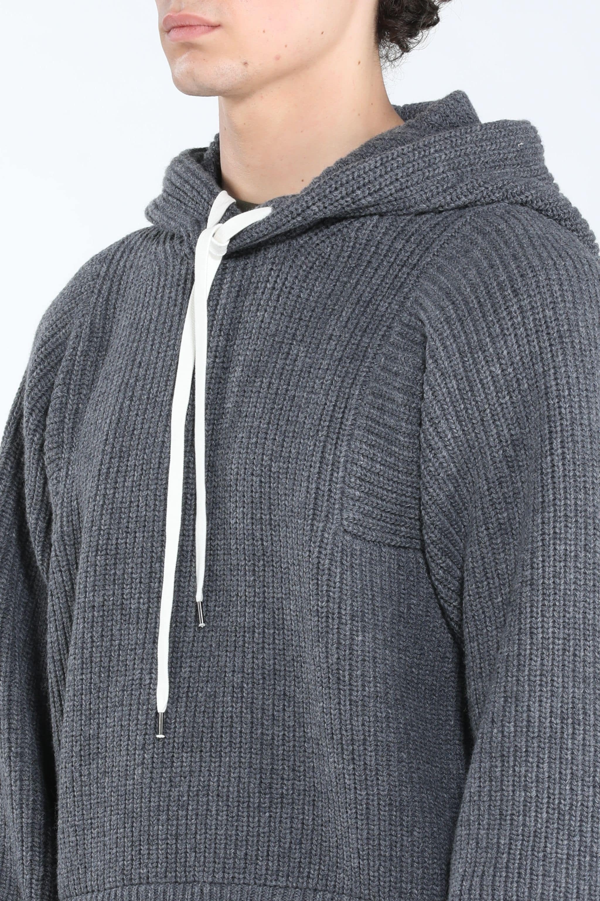 HOODED WOOL SWEATER - 5