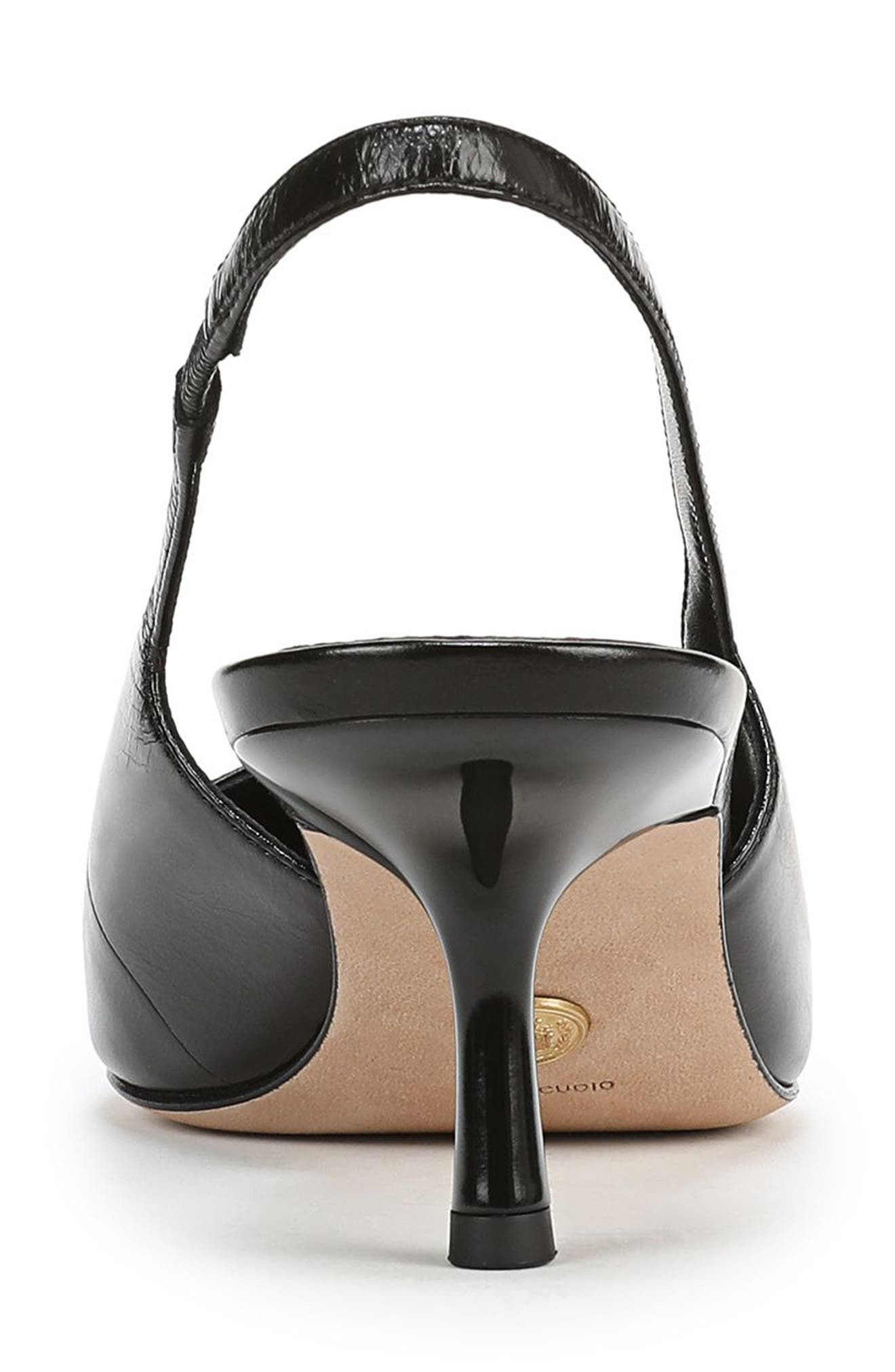 Veronica Beard Cashel Slingback Pointed Toe Pump in Black at Nordstrom - 7