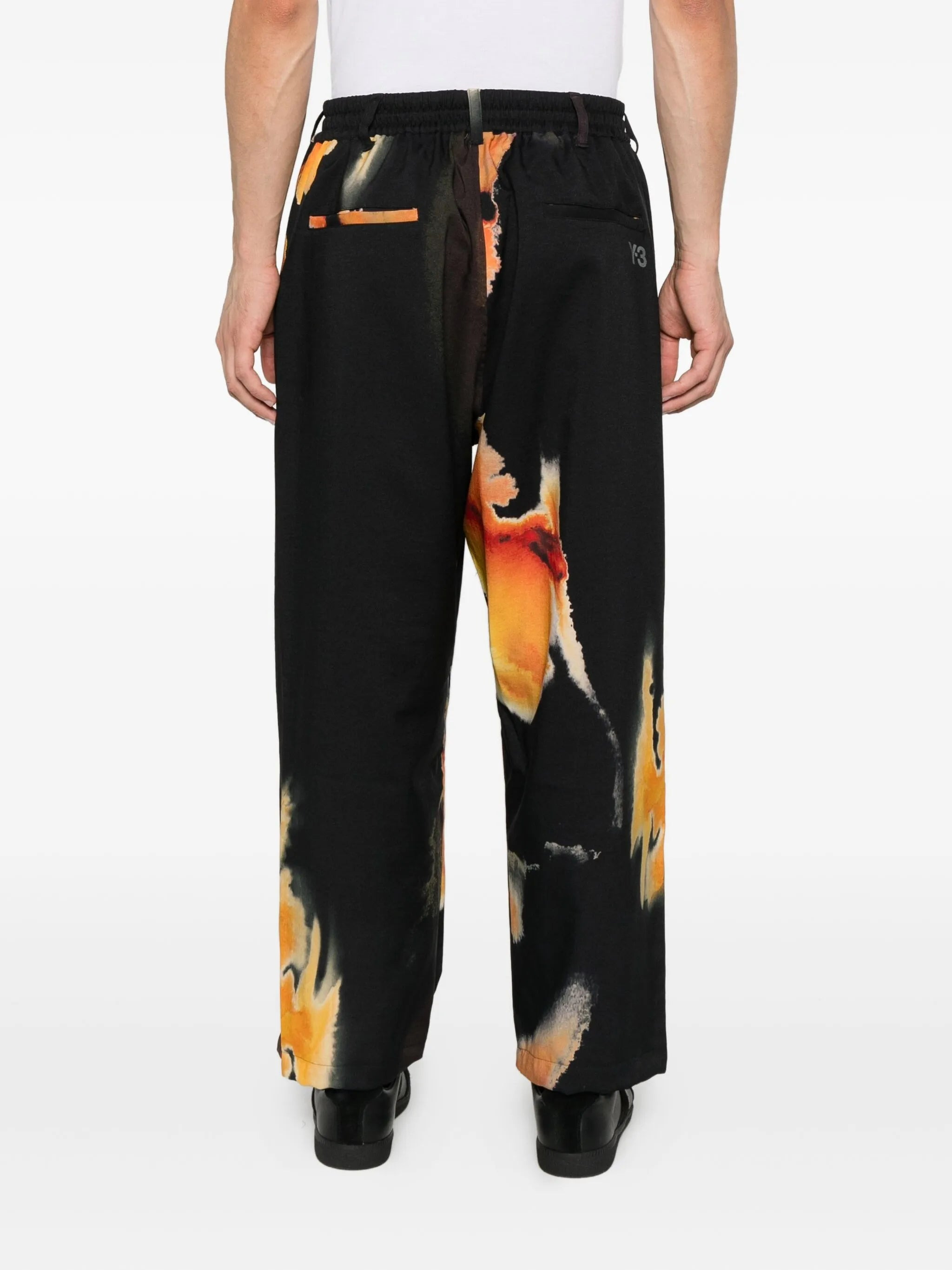 Y-3 Abstract-print Trousers - 4