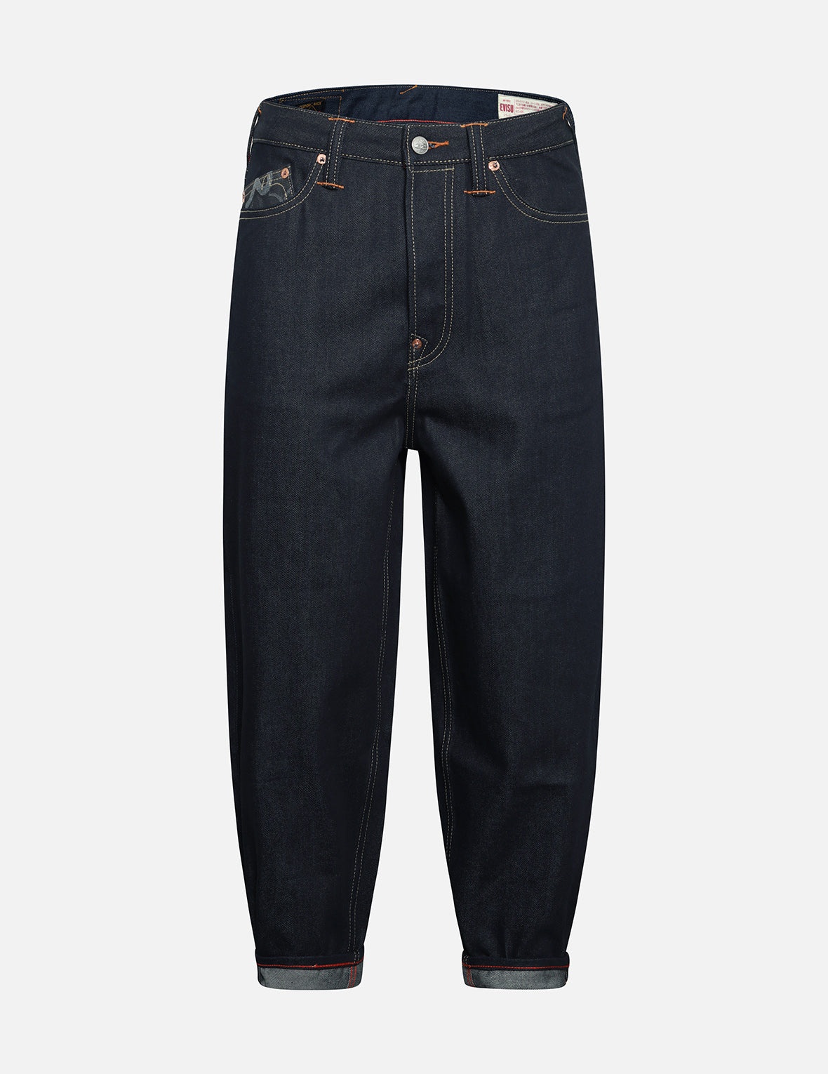 Seagull Embroidery Balloon Fit Jeans - 2