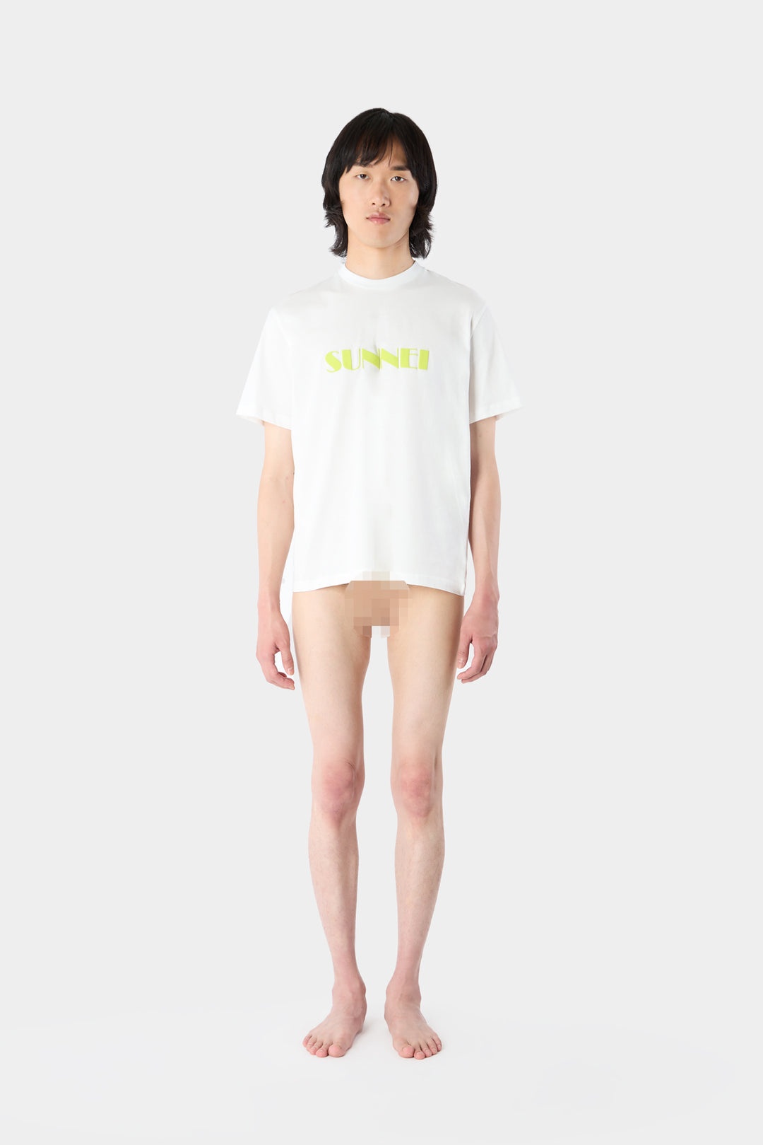BIG LOGO SPRAYED T-SHIRT / dust - 2