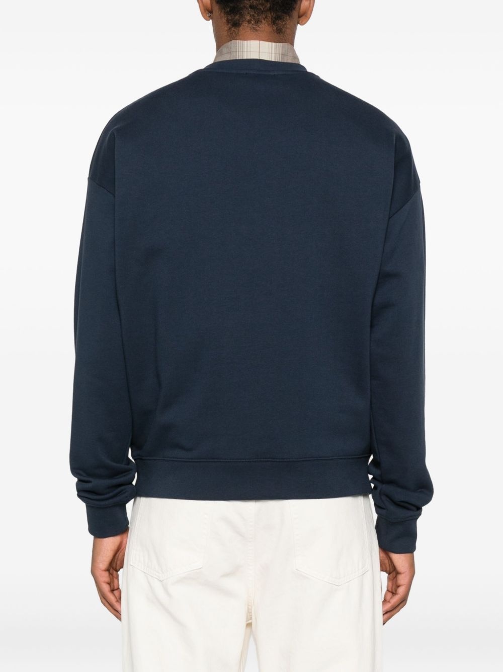 logo-appliqué crew-neck sweatshirt - 4