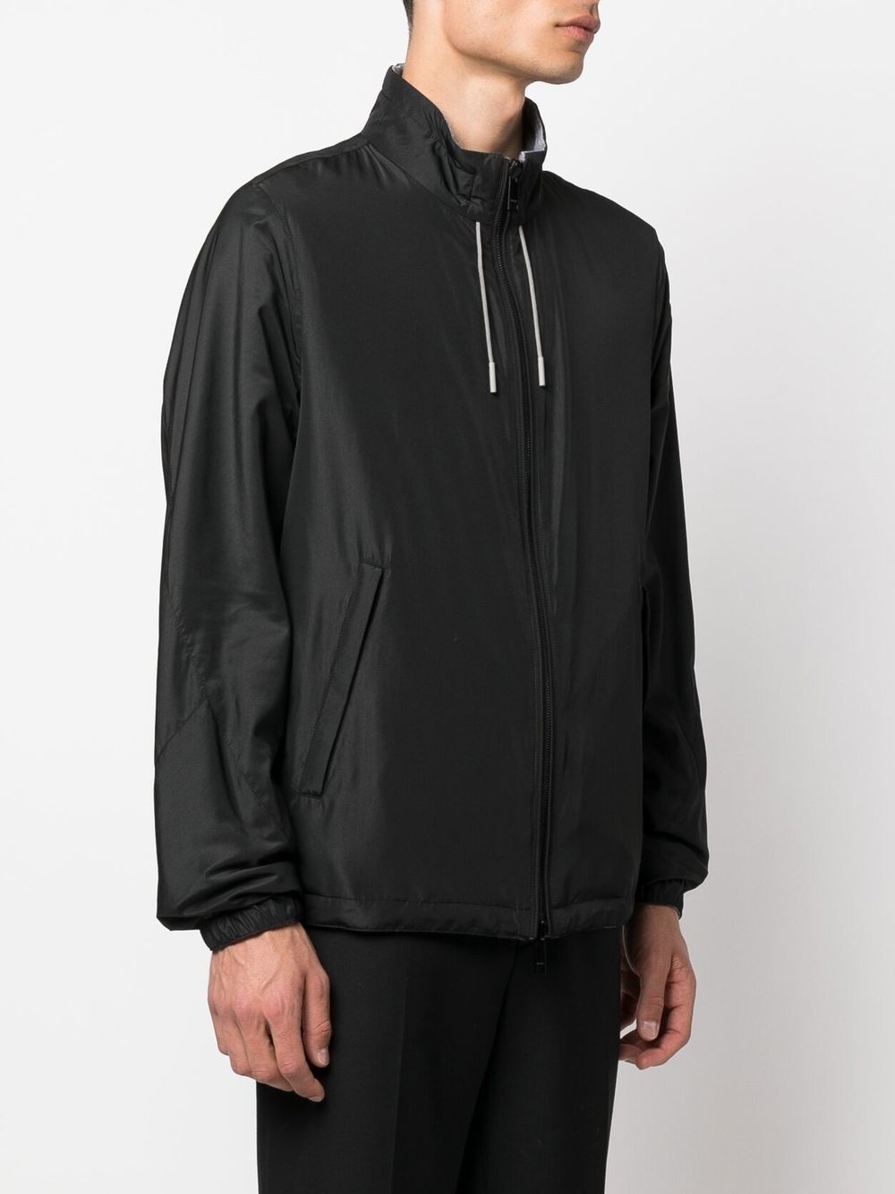 logo-print reversible jacket - 3