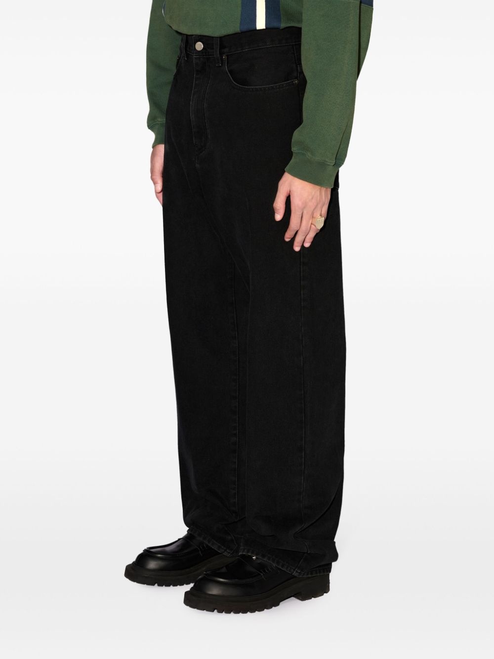 cotton straight-leg jeans - 5