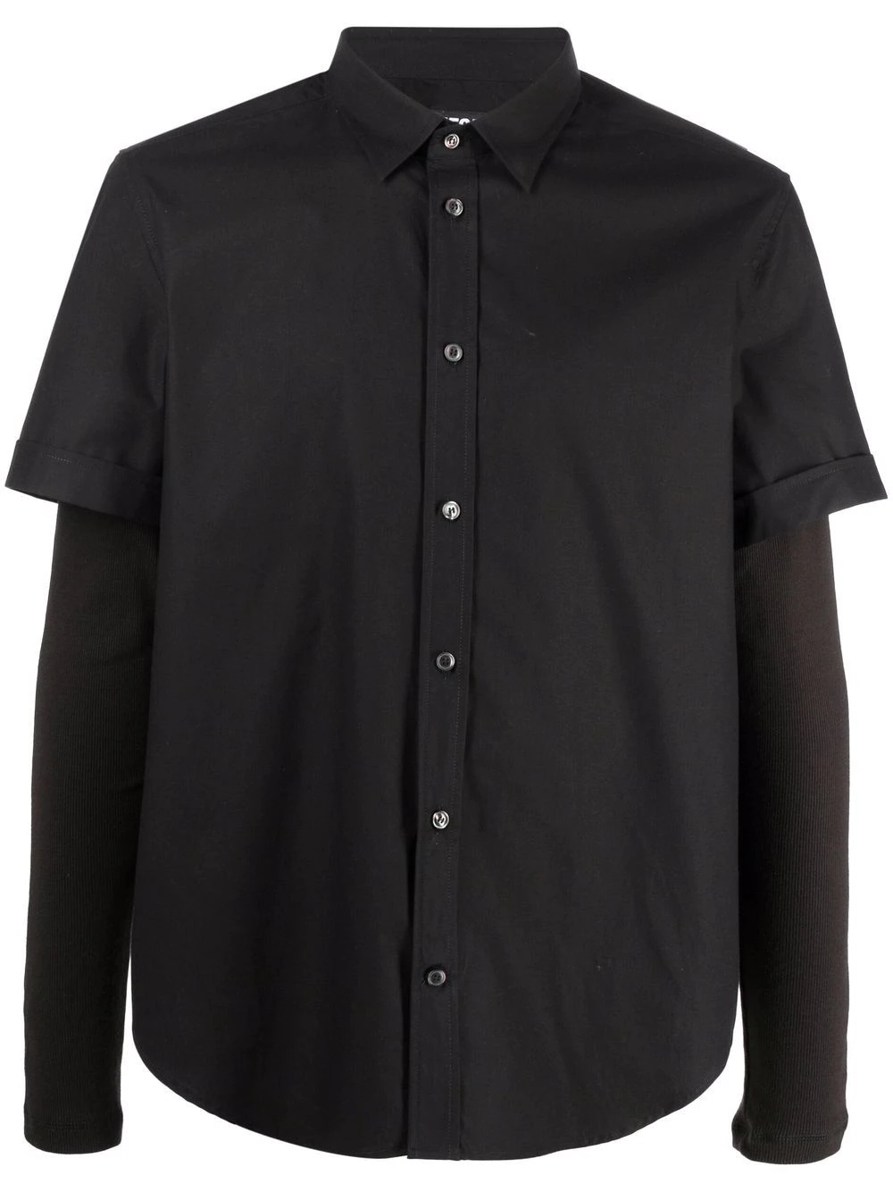 layered-sleeve Marley cotton shirt - 1