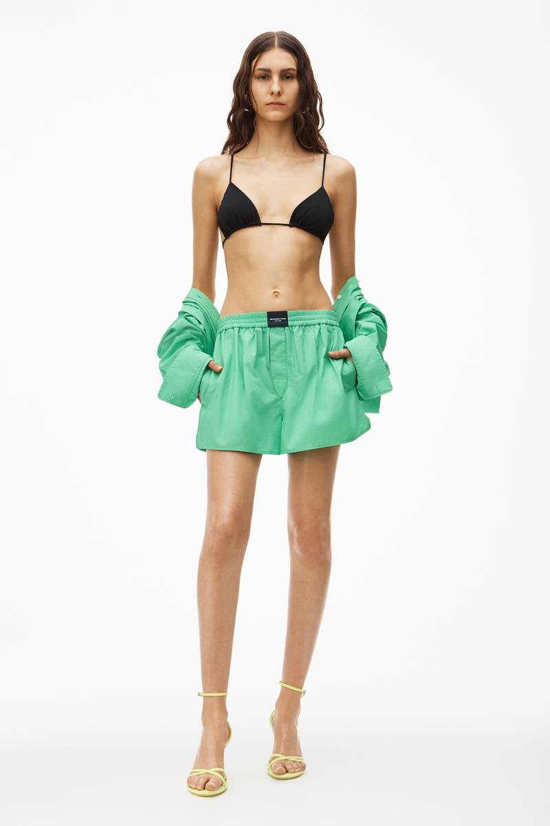 Alexander Wang BOXER SHORT IN COMPACT COTTON outlook
