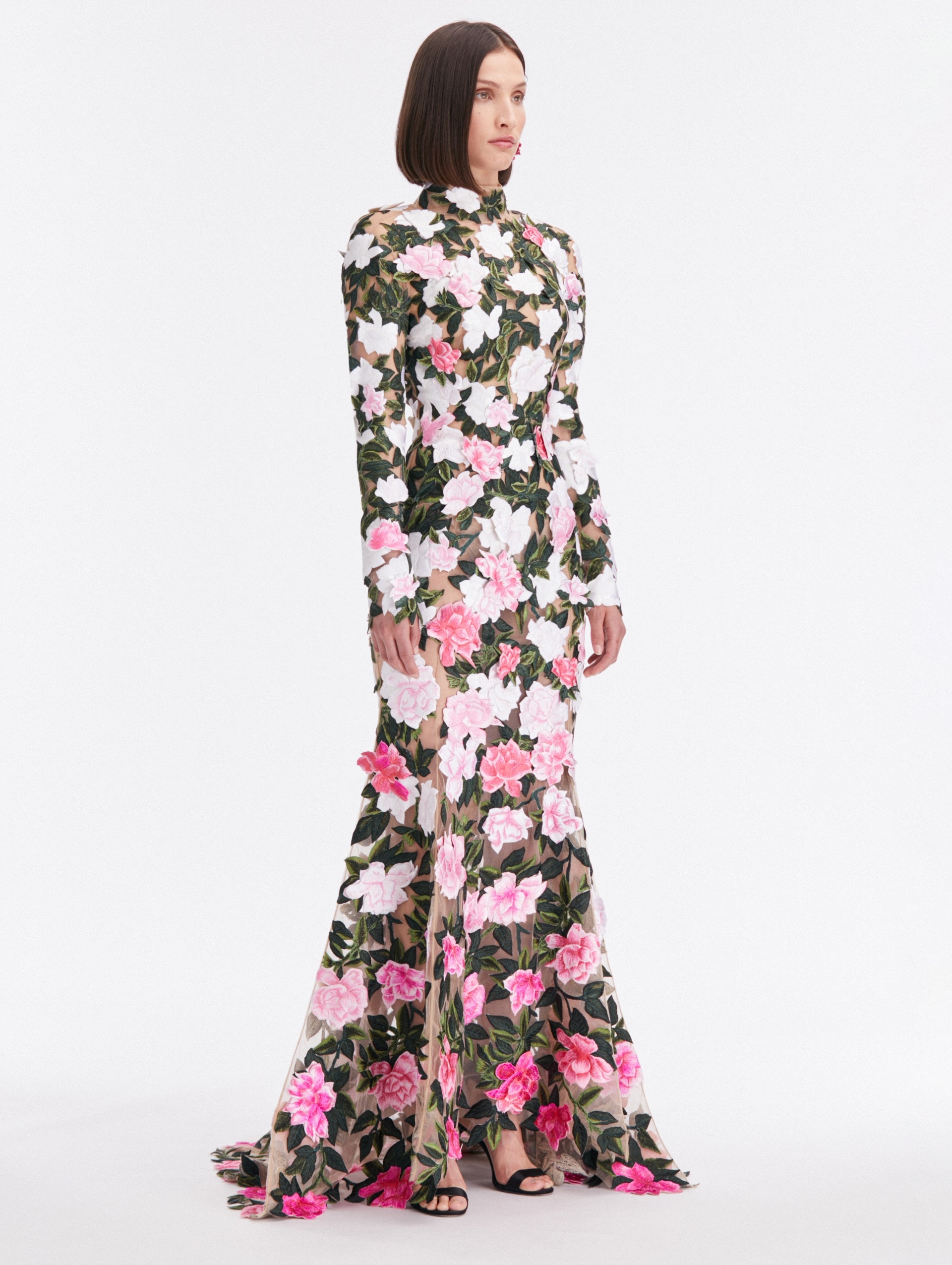 GARDENIA THREADWORK GOWN - 3