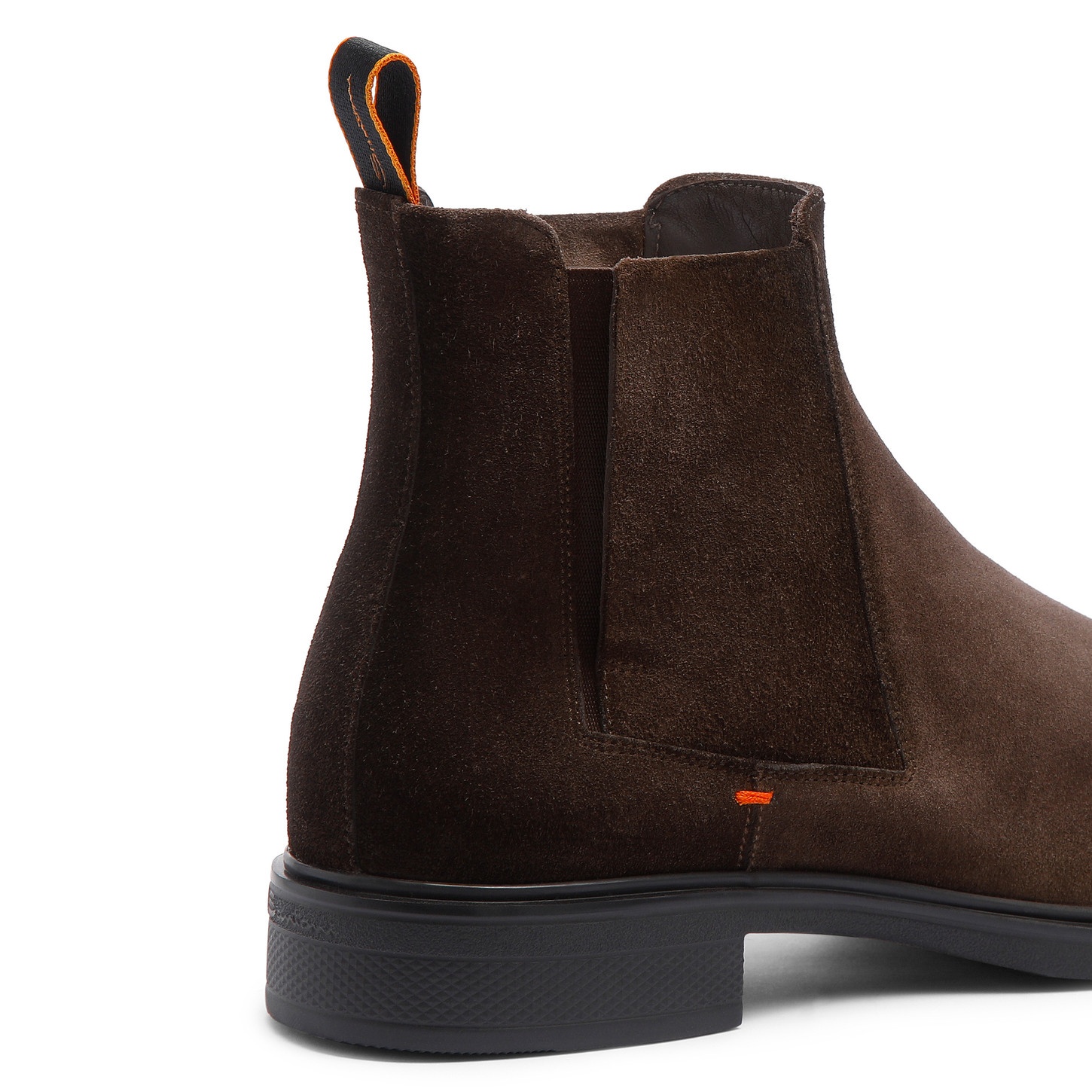 Men's dark brown suede Chelsea boot - 6