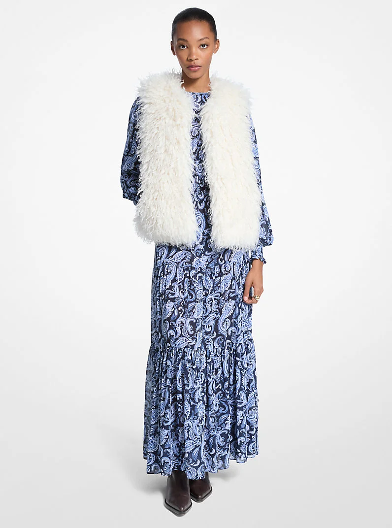 Faux Shearling Vest - 1