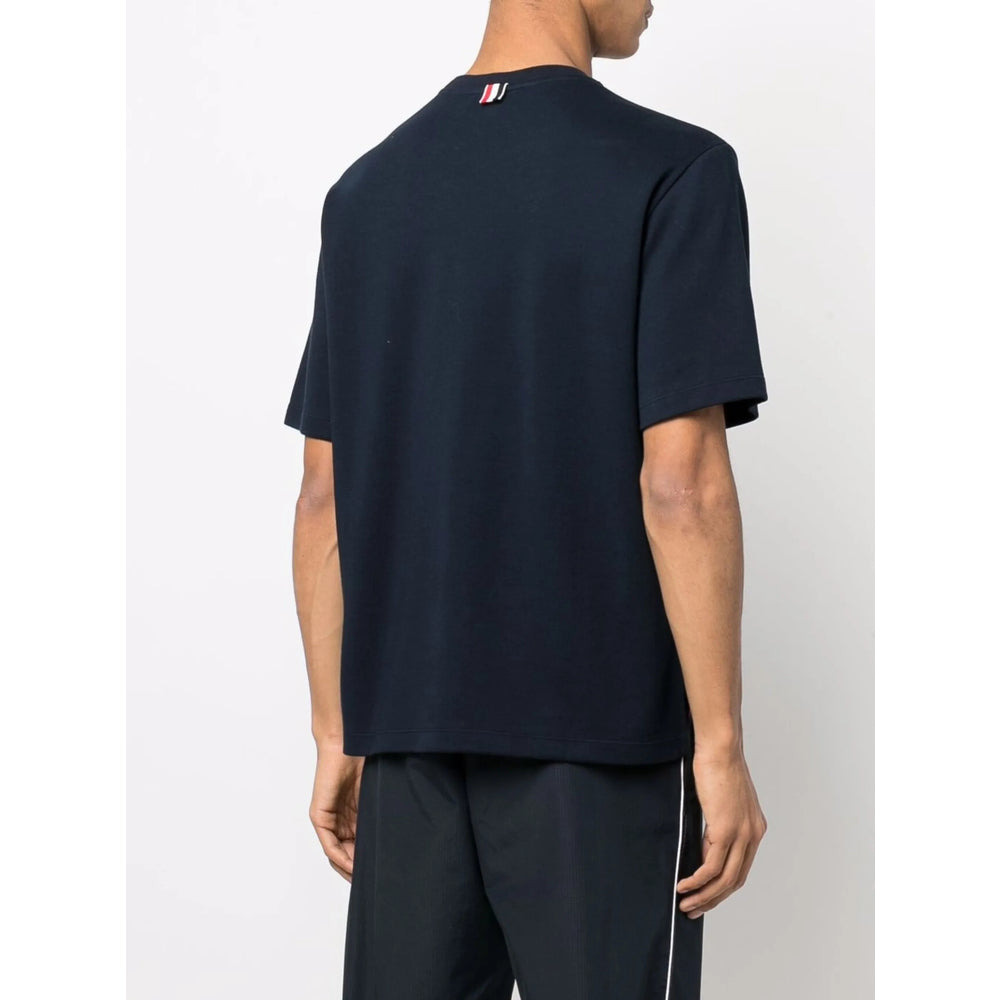 Thom Browne Blue T-Shirts & Vests - T-Shirts Men - 2
