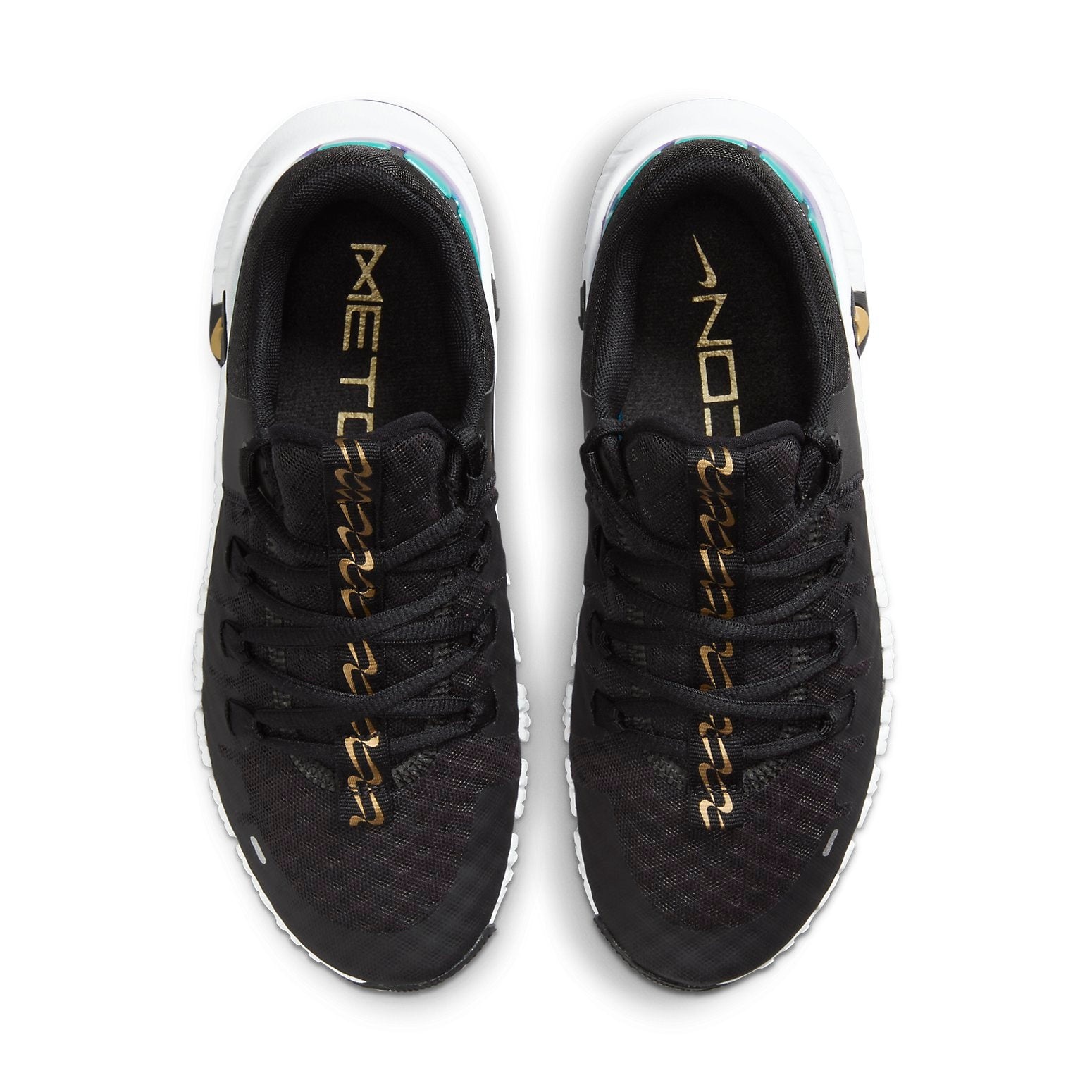 (WMNS) Nike Free Metcon 5 Premium 'Black Fireberry Gold' FB7149-001 - 4