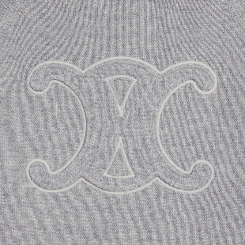 triomphe hoodie in sporty wool and cashmere 4