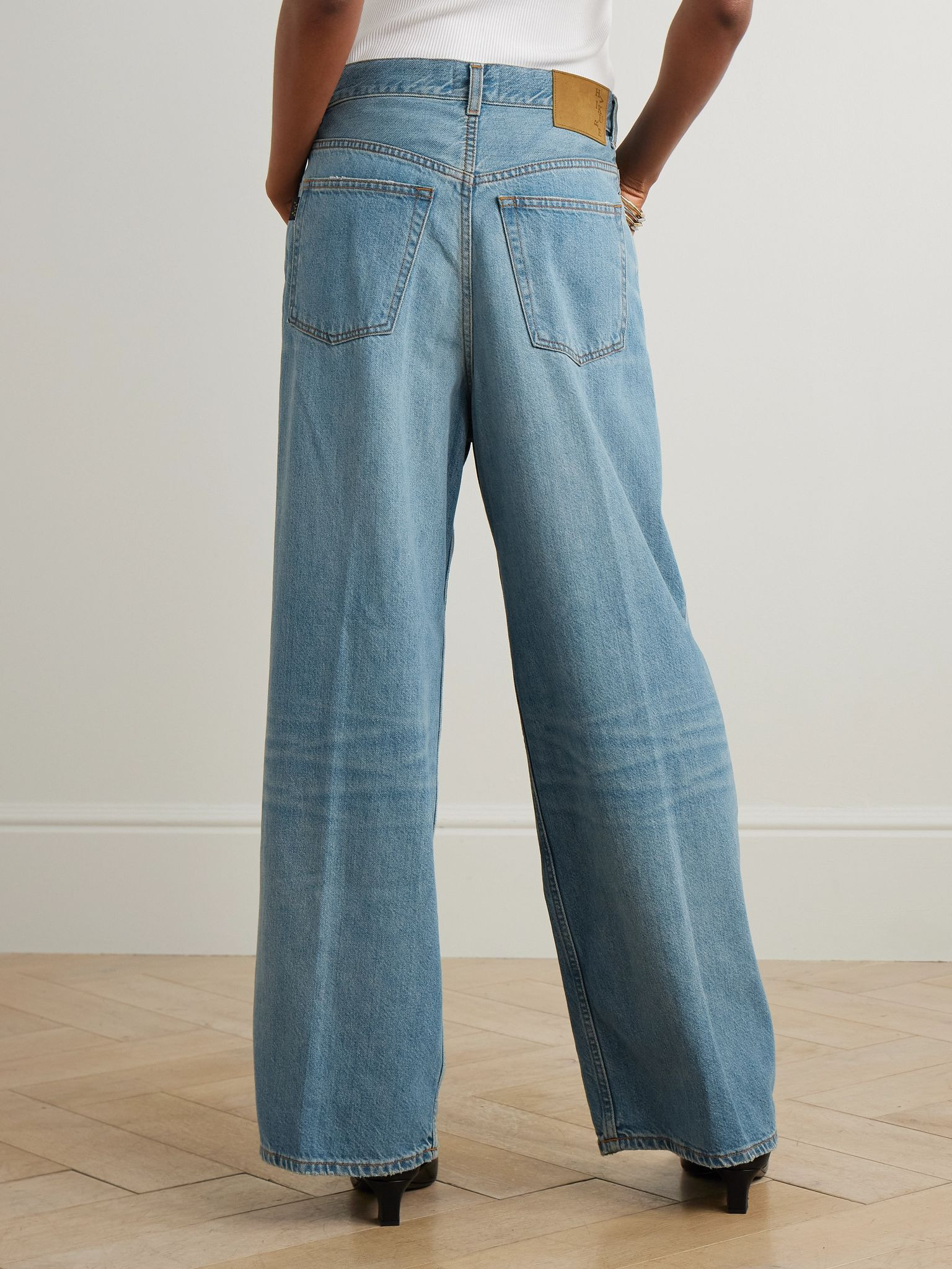 Candy pleated boyfriend jeans Light denim - 4