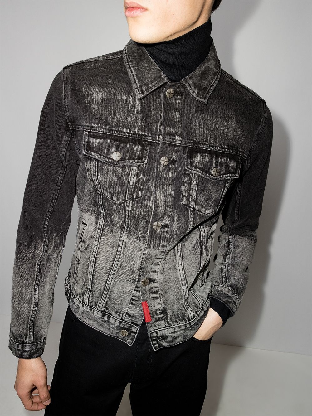 Mayhem faded denim jacket - 2