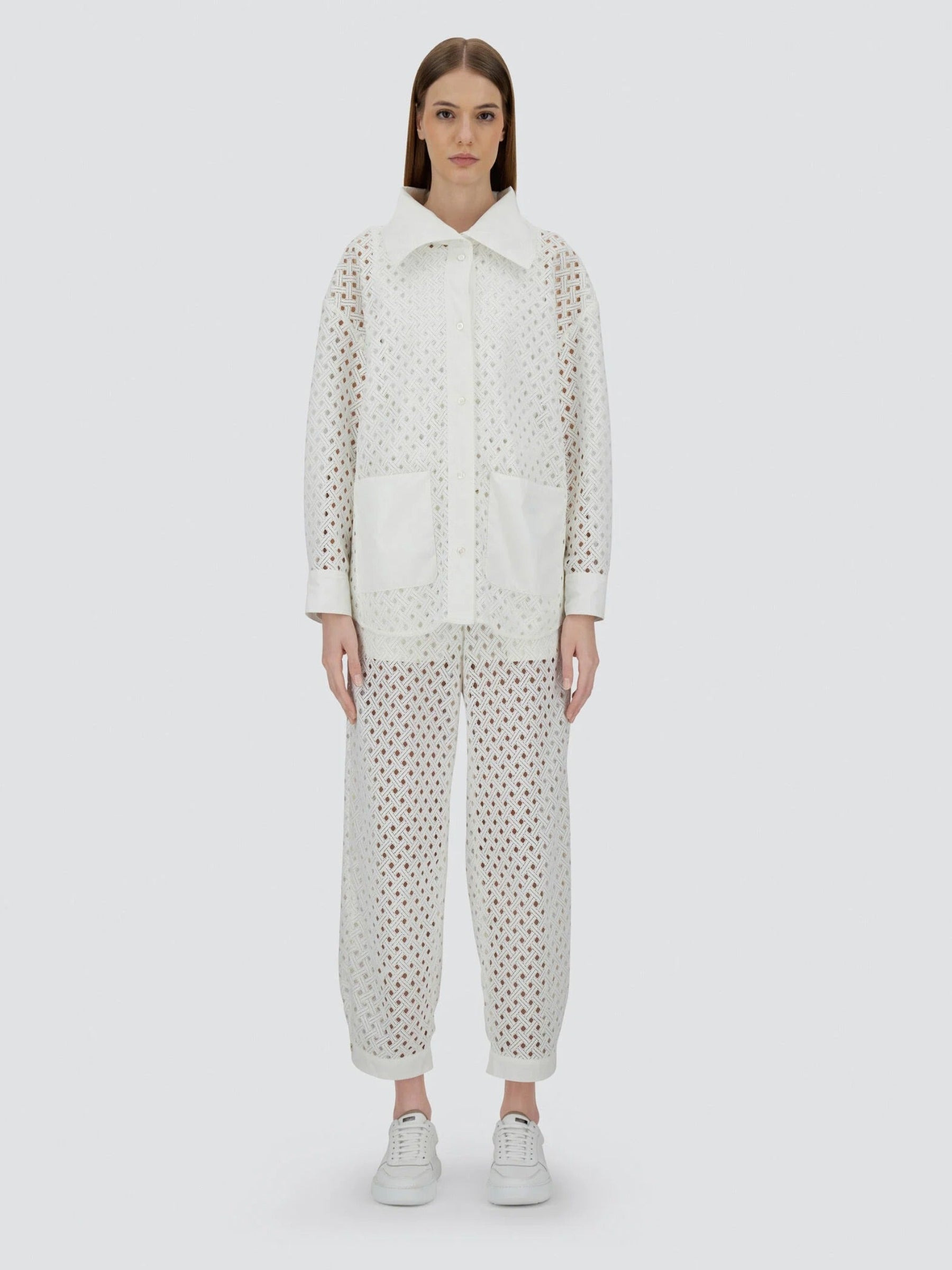 STRAIGHT OPENWORK JACKET - 7