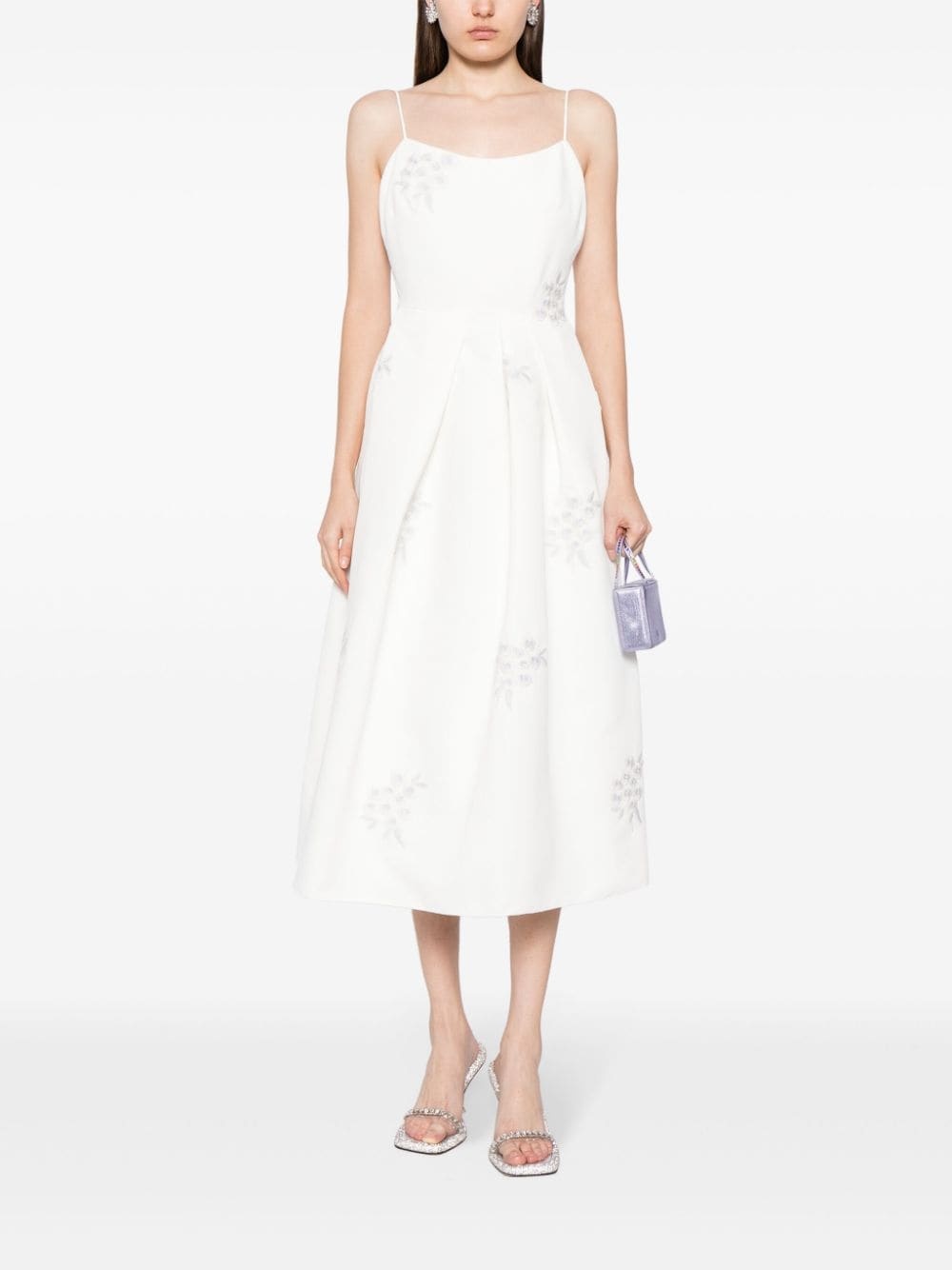 Audra floral-embroidered dress - 2