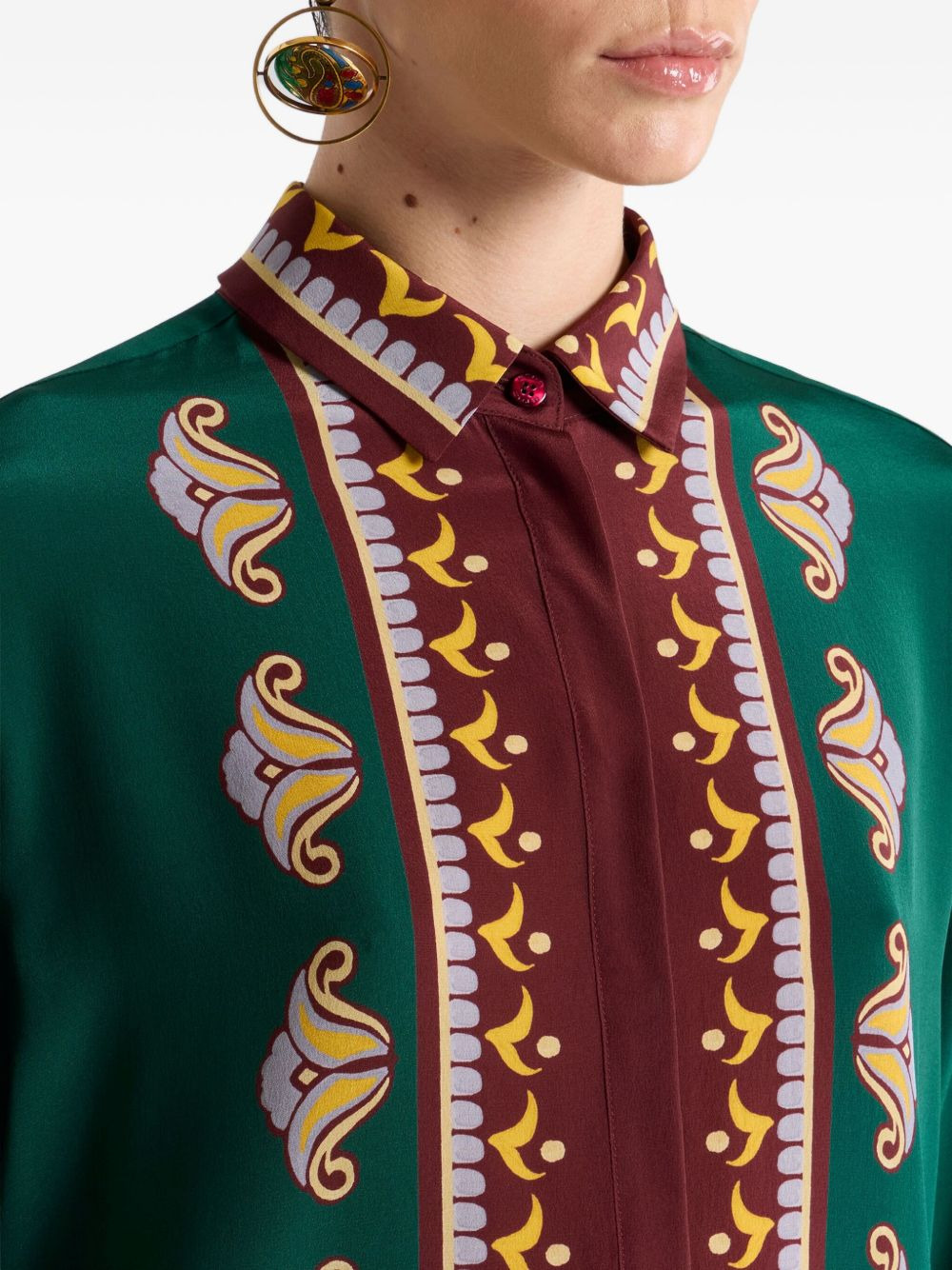 paisley-print shirt - 5