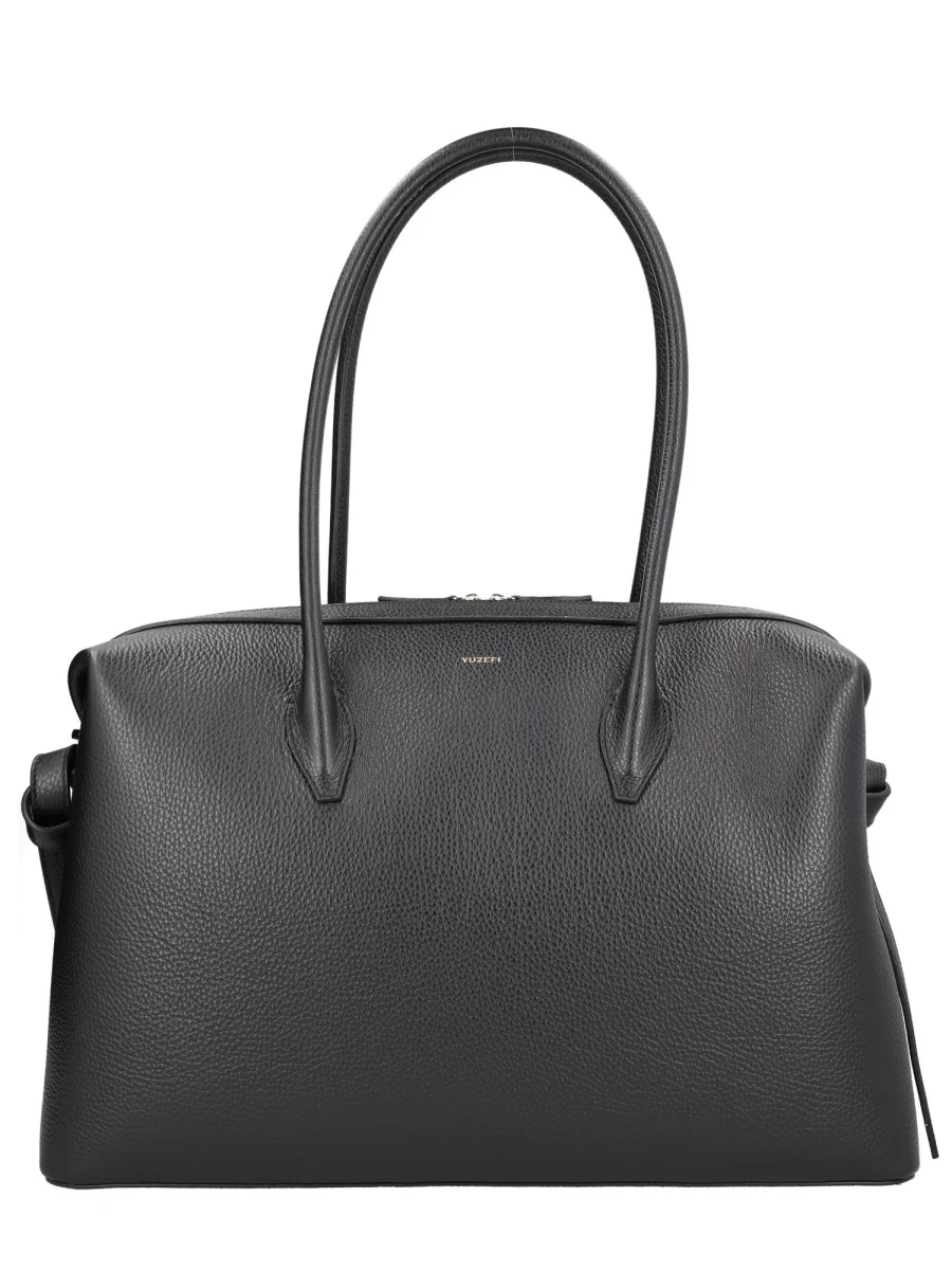 BORSA BRIOCHE LARGE IN PELLE - 1