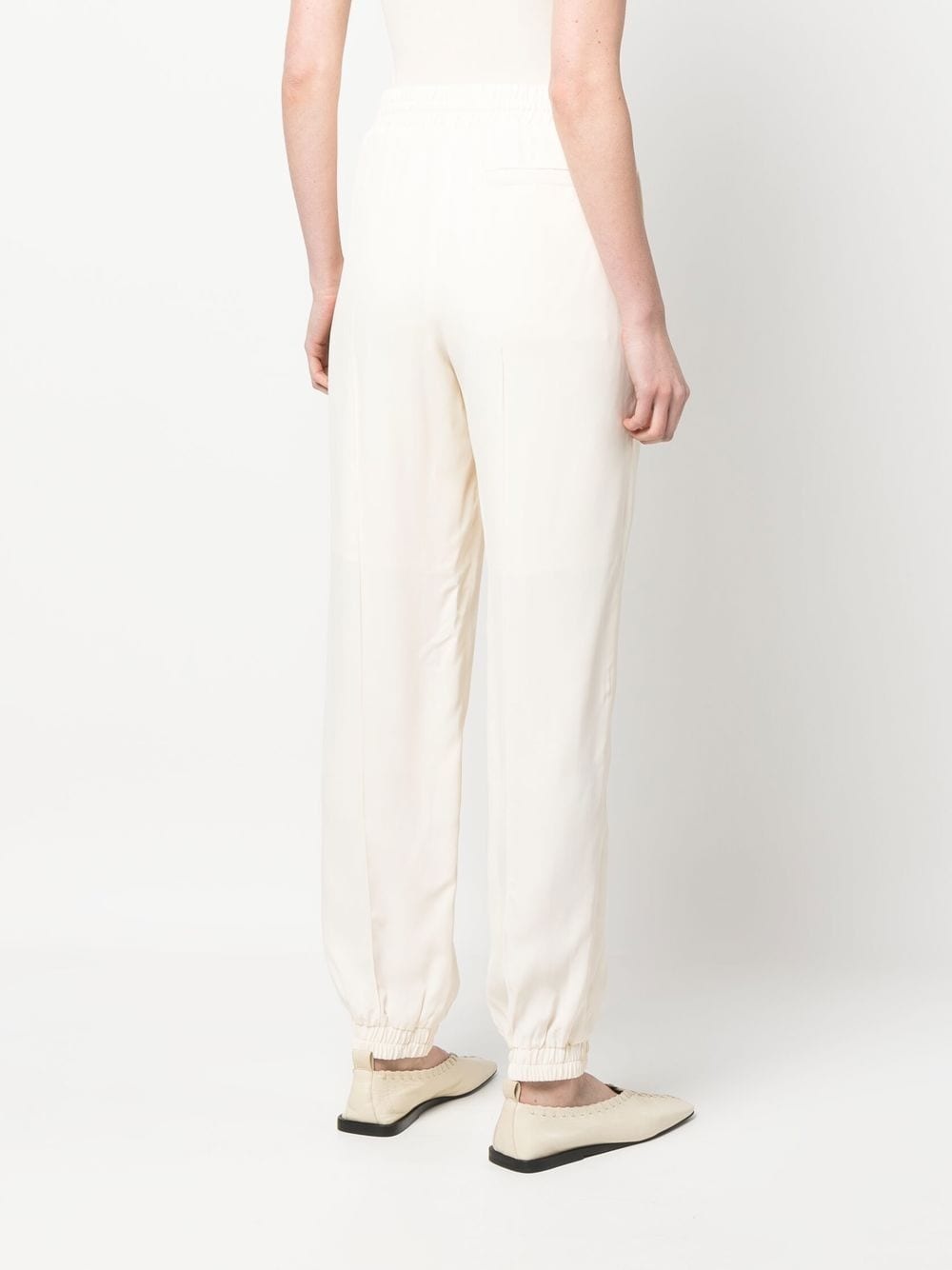 drawstring tapered trousers - 4