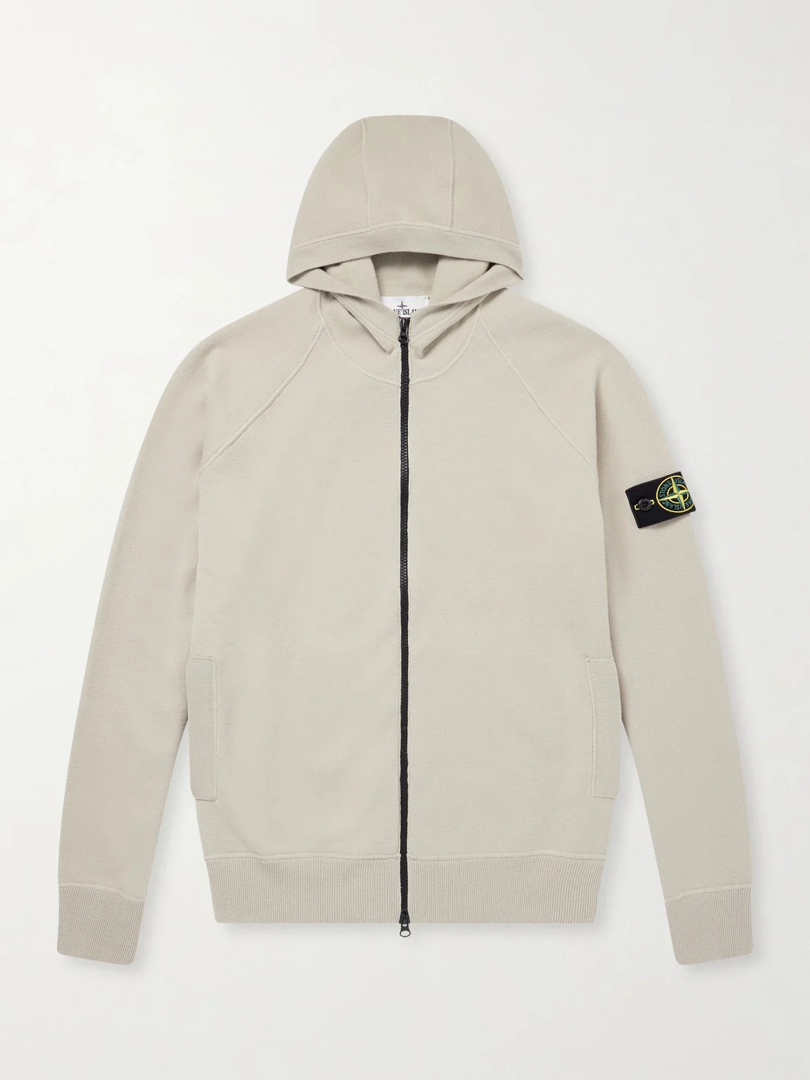 Wool-Blend Zip-Up Hoodie - 1