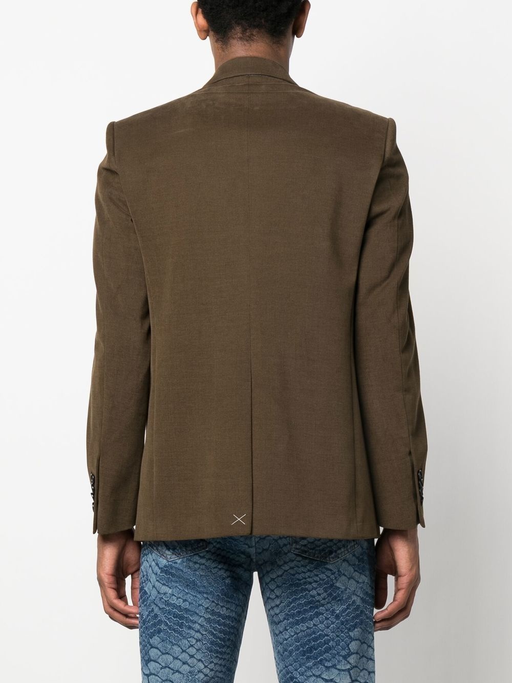 single-breasted wool blazer - 4