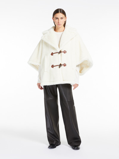 Max Mara GEORGE1 Teddy fabric oversized cape outlook