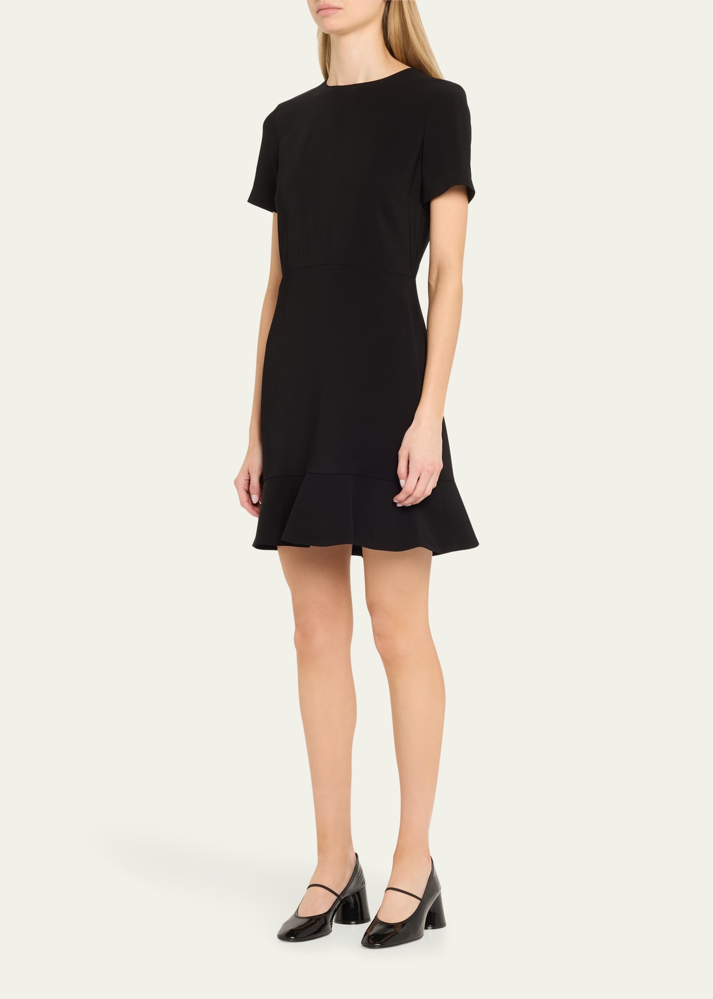 Iconic Mini Dress with Flounce Hem - 4