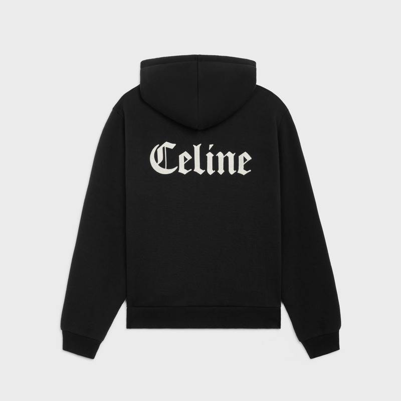 CELINE celine zipped hoodie in cotton fleece outlook