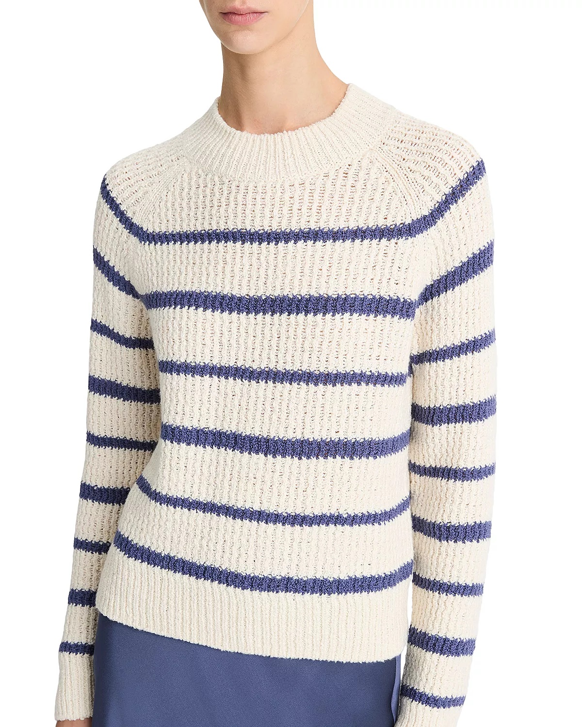 Ribbed Striped Sweater - 5