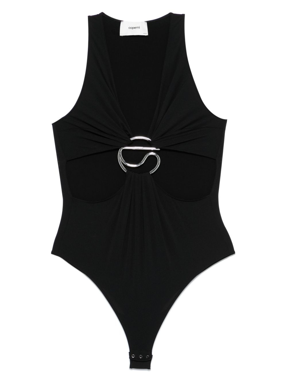 cut-out C-logo bodysuit - 1