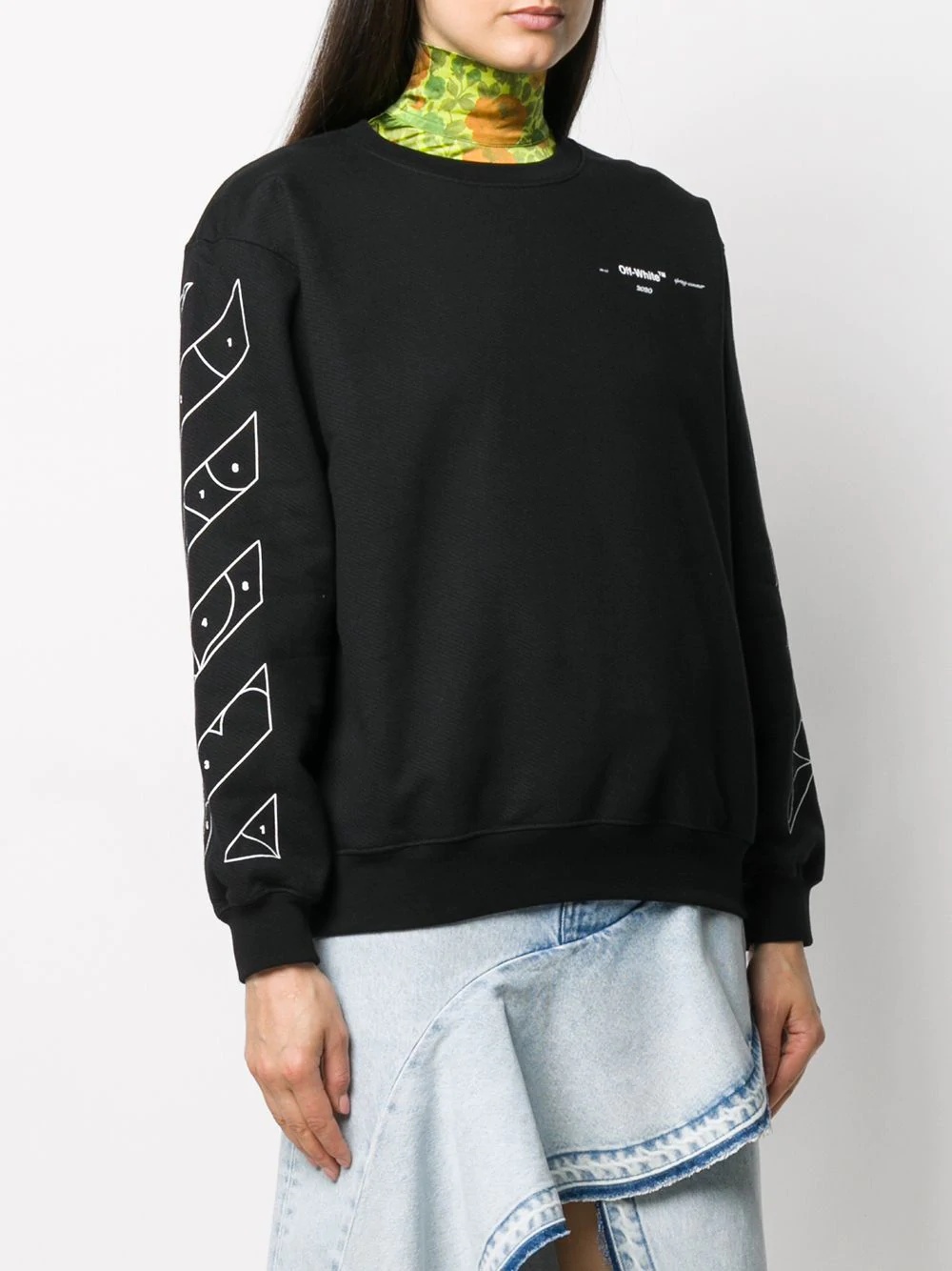 Puzzle Arrows print sweatshirt - 3