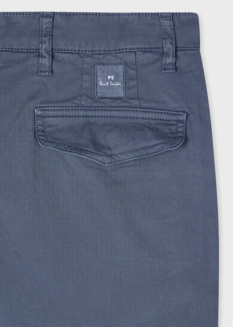 Paul Smith Tapered-Fit Powder Blue Stretch-Cotton Chinos outlook