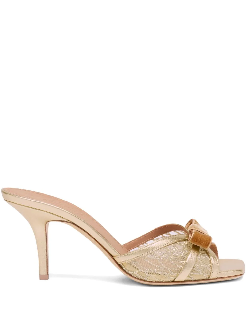 70mm Perla velvet-bow sandals - 1