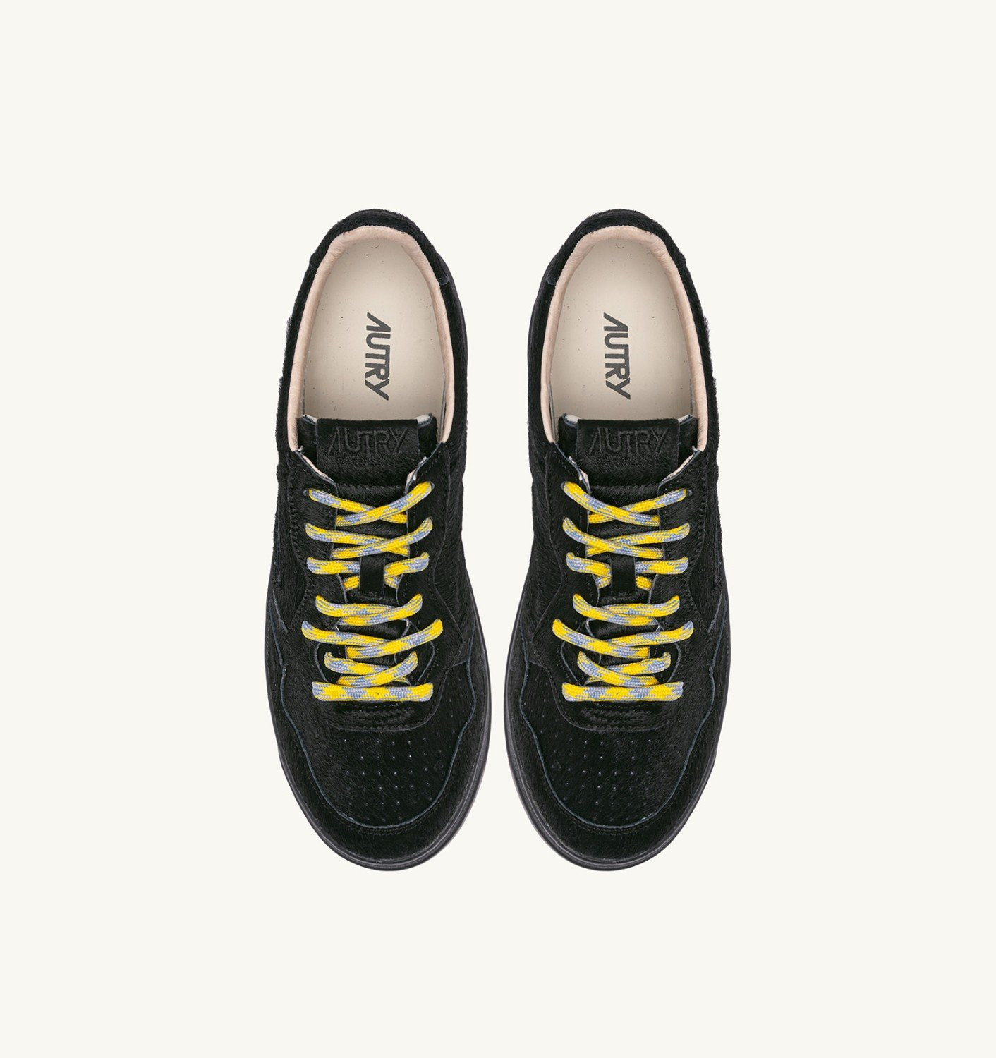MEDALIST LOW SNEAKERS IN BLACK PONY HAIR EFFECT - 6