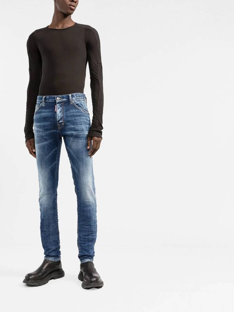 DSQUARED2 stonewashed skinny jeans outlook